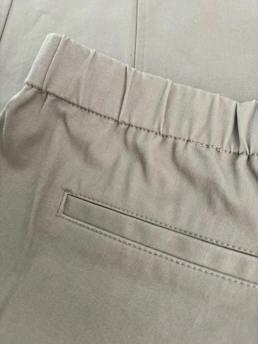 Isaac Mizrahi Live Pants Womens 14P Grey Knit Ankle Straight Wide Leg Stretch